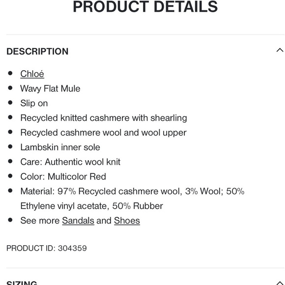 Chloe Wavvy flat mule . - Picture 5 of 9